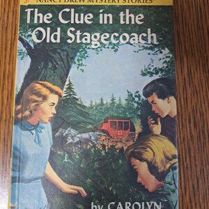 Nancy Drew The Clue In The Old Stage Coach Hard Cover Book #37 1960
